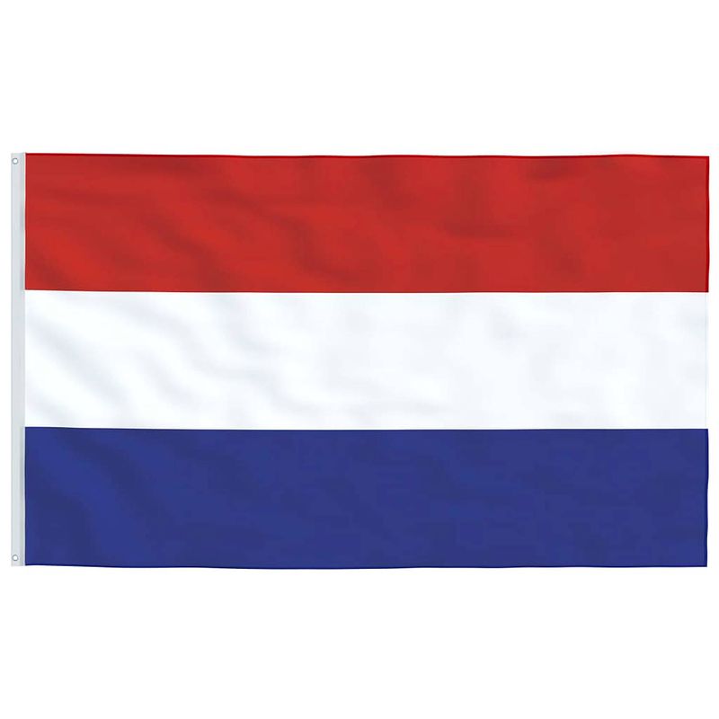 Foto van The living store nederlandse vlag - polyester - 90 x 150 cm - meerkleurig