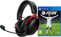 Foto van Hyperx cloud iii wireless rood + ea sports fc 25 ps4