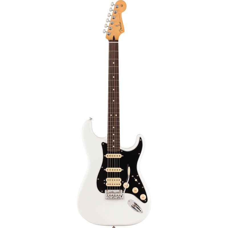 Foto van Fender player ii stratocaster hss rw polar white elektrische gitaar