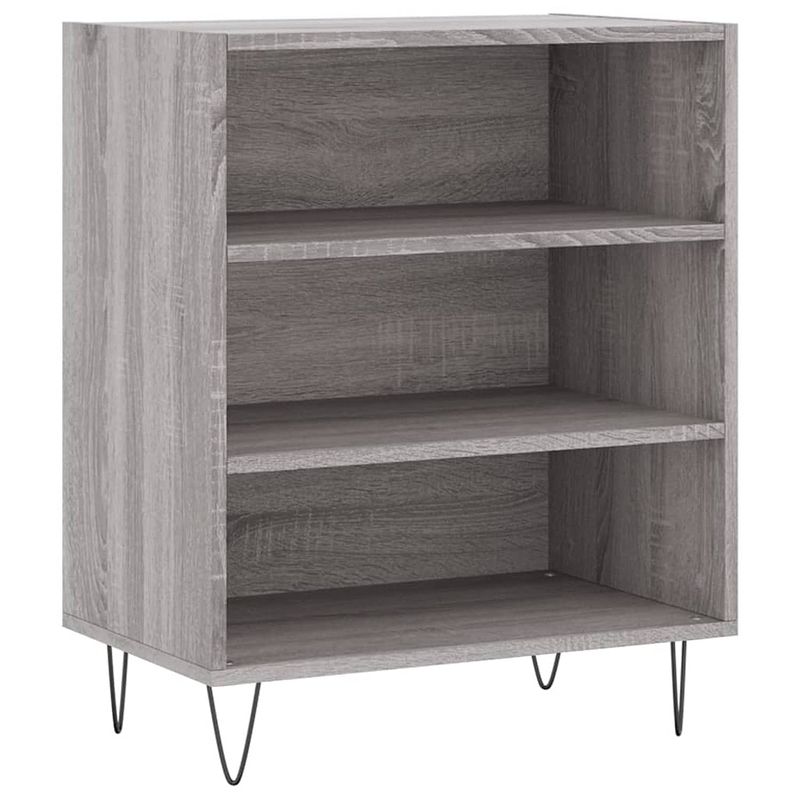 Foto van Vidaxl dressoir 57x35x70 cm bewerkt hout grijs sonoma eikenkleurig