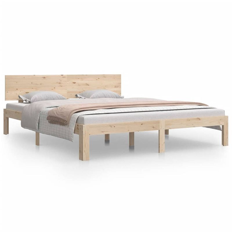 Foto van Vidaxl bedframe massief grenenhout 160x200 cm