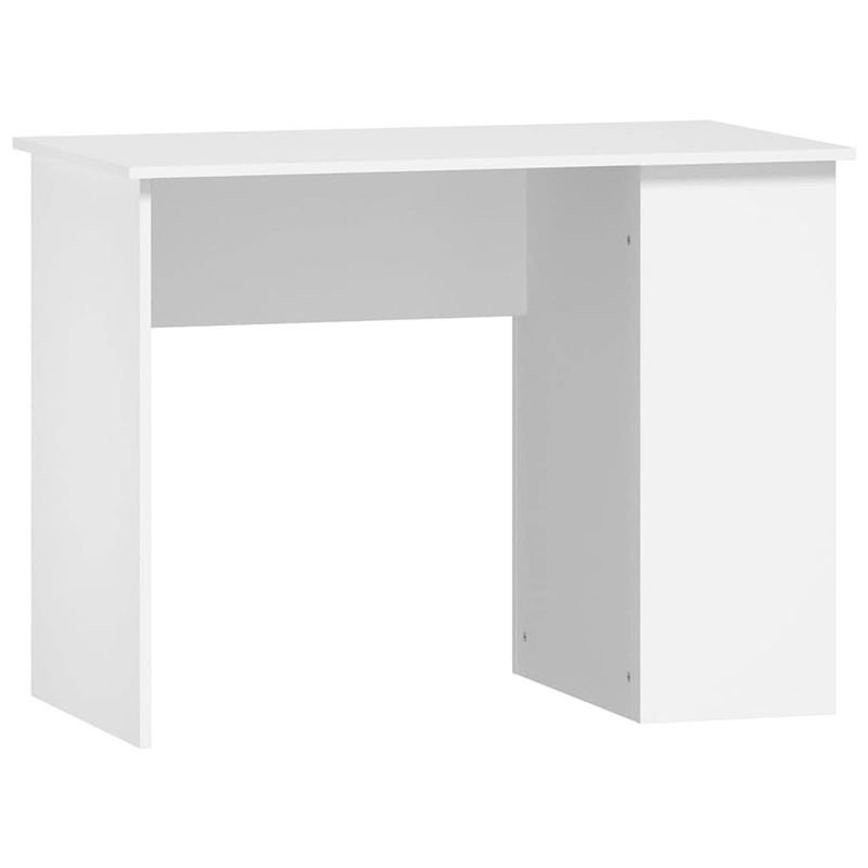 Foto van The living store bureau opbergruimte - 100 x 55 x 75 cm - wit bewerkt hout