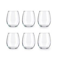 Foto van Pasabahce drinkglazen/waterglazen tumblers - luxe glas - set 18x stuks - 350 ml - drinkglazen