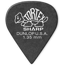 Foto van Dunlop 412p135 tortex sharp pick 1.35 mm plectrumset (12 stuks)