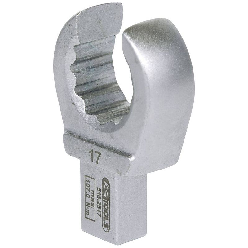 Foto van Ks tools 5162517 9x12mm insteek-ringsleutel open, 17 mm