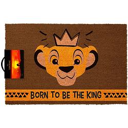 Foto van Grupo erik deurmat lion king 40 x 60 cm pvc/kokosvezel bruin