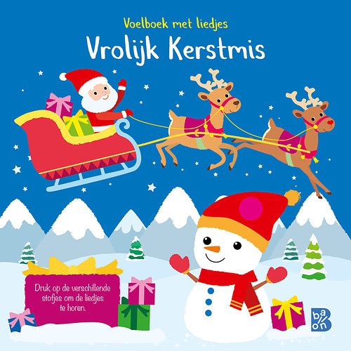 Foto van Voelgeluidenboek kerstmis - kartonboekje;kartonboekje (9789403228990)