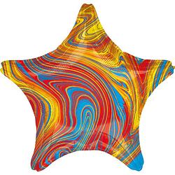 Foto van Amscan folieballon colorful star 45 cm metallic