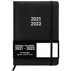 Foto van Verhaak planner 2021-2022 a5 textiel/papier zwart