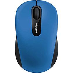 Foto van Microsoft mobile mouse 3600 draadloze muis bluetooth bluetrack zwart, blauw 3 toetsen 1000 dpi