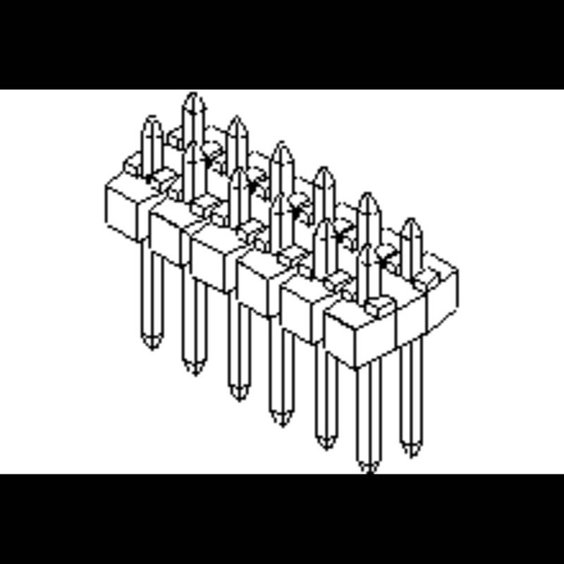 Foto van Molex 901310132 male header, inbouw (standaard) 1 stuk(s) tray