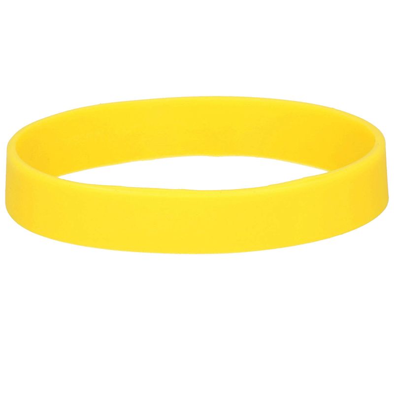 Foto van Siliconen armband geel - verkleedarmdecoratie