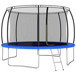 Foto van Vidaxl trampolineset rond 150 kg 366x80 cm
