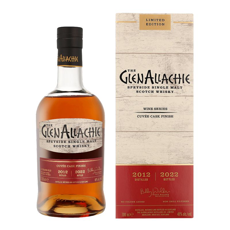 Foto van Glenallachie wine cask finish 2012 70cl whisky