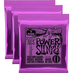 Foto van Ernie ball 3220 power slinky nickel wound 3 pack