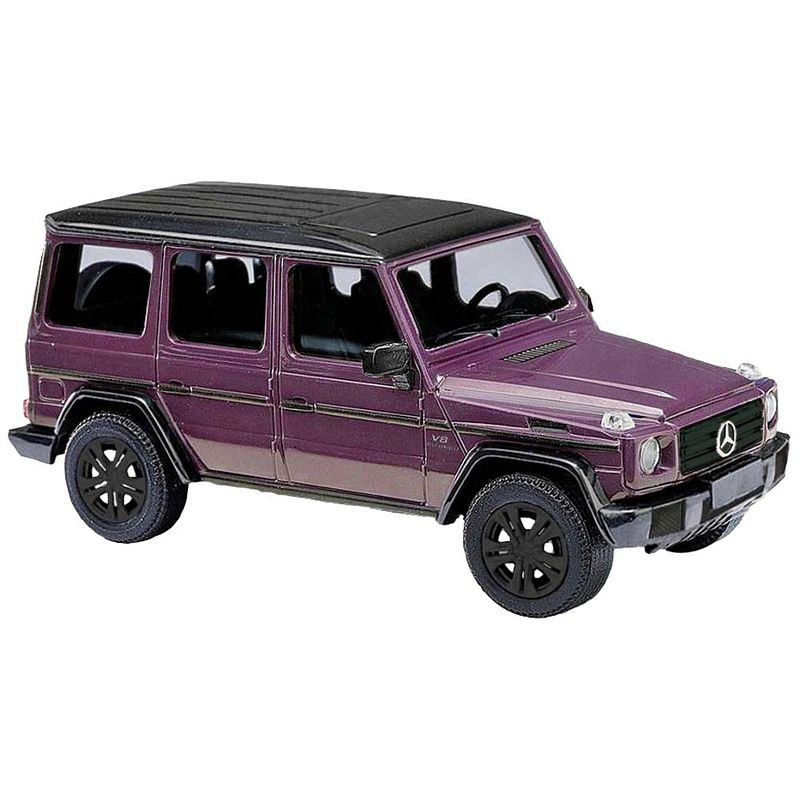 Foto van Busch 51474 h0 mercedes benz g-klasse edition 35 paars