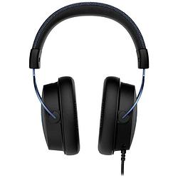 Foto van Hyperx cloud alpha s over ear headset kabel gamen stereo zwart/blauw