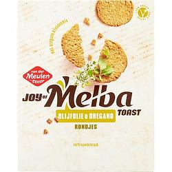 Foto van Van der meulen joy of melba toast olijfolie & oregano rondjes 90g bij jumbo