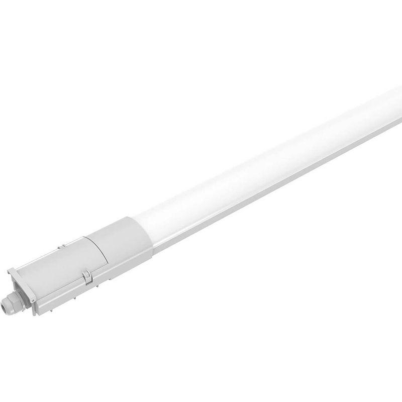 Foto van Led tl armatuur - led balk - rinzu sinsy - 32w - waterdicht ip65 - koppelbaar - helder/koud wit 5700k - 120cm