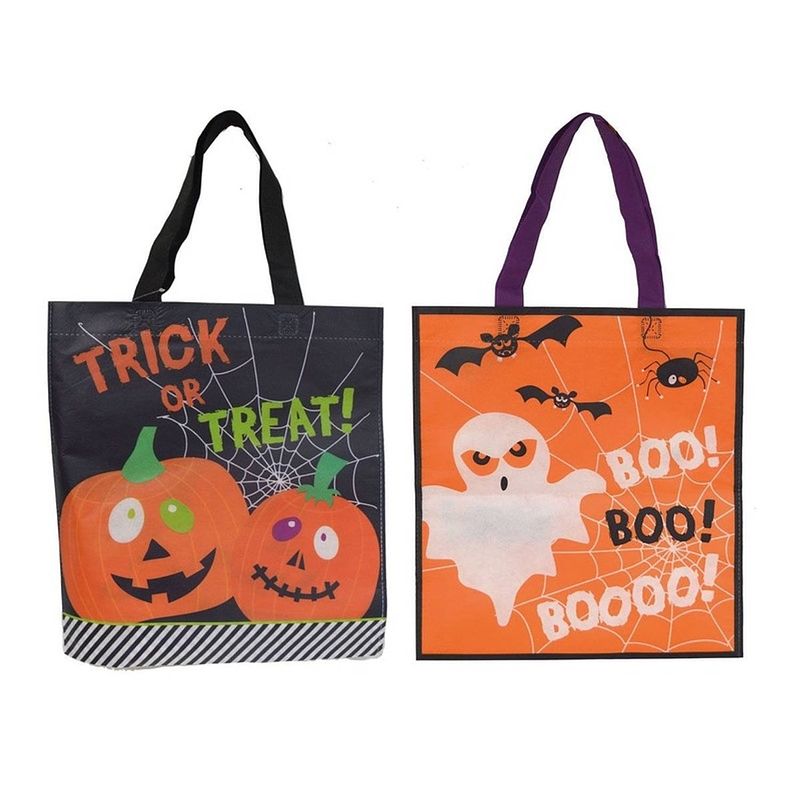 Foto van Halloween - trick or treat tas voor snoep oranje - verkleedtassen