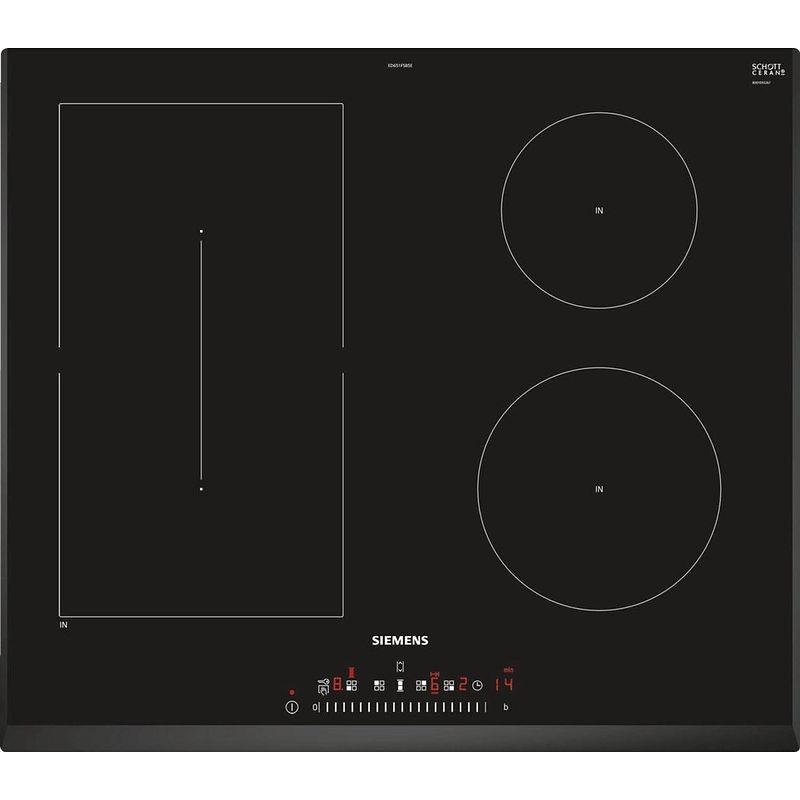 Foto van Siemens iq500 ed651fsb5e kookplaat zwart ingebouwd 60 cm inductiekookplaat zones 4 zone(s)