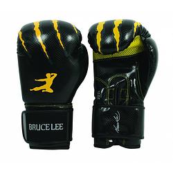 Foto van Bruce lee bokshandschoenen signature zwart/geel maat 14oz