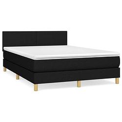 Foto van The living store boxspringbed - comfort - bedframe 203x144x78/88 cm - matras+pocketvering 140x200x20 cm - topmatras