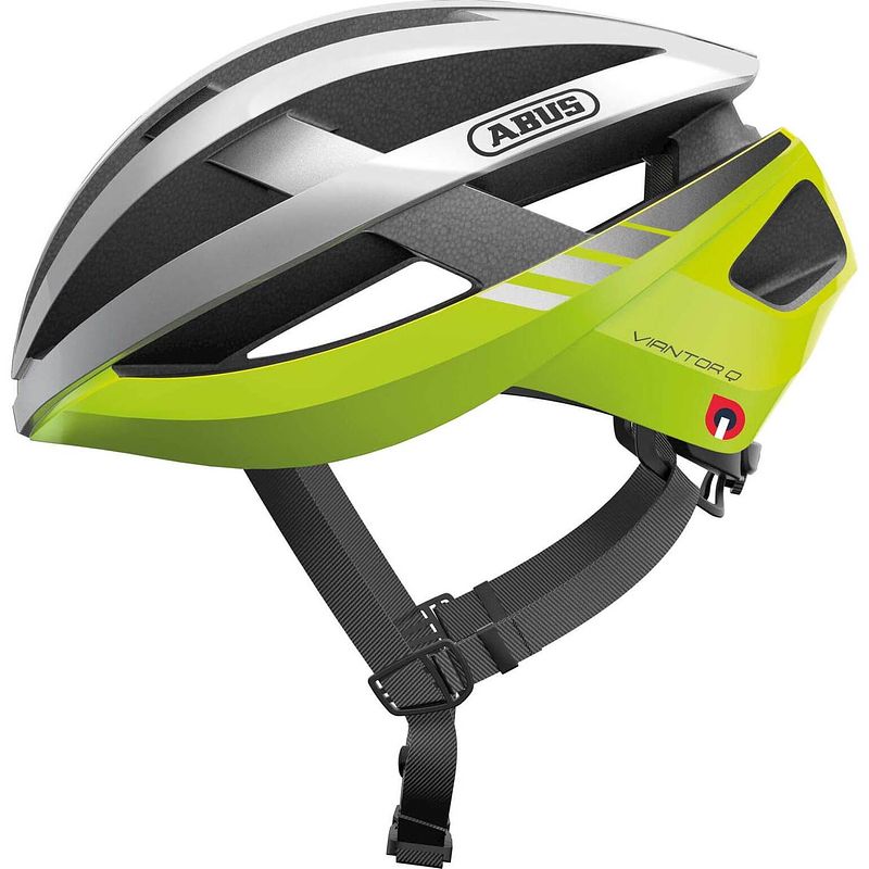 Foto van Abus helm viantor quin neon yellow m 54-58cm