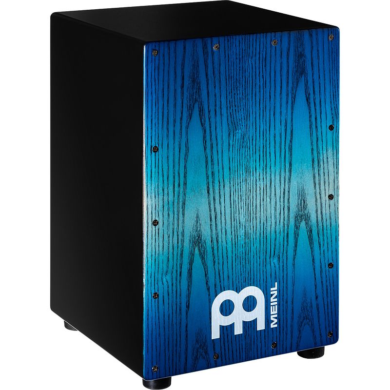 Foto van Meinl mcaj100bk-pbf headline snare cajon pacific blue fade