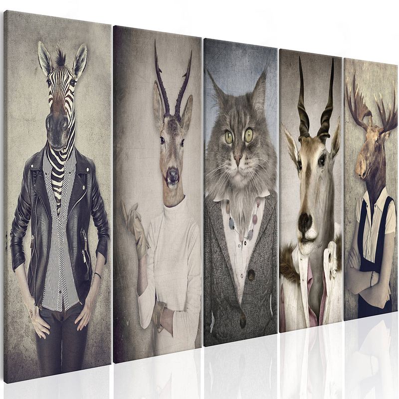 Foto van Artgeist animal masks i canvas schilderij