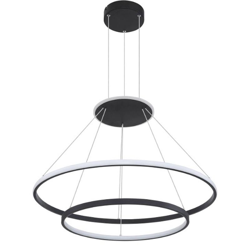 Foto van Moderne hanglamp levana - l:70cm - led - metaal - wit