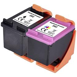 Foto van Renkforce inkt combipack vervangt hp 302 (x4d37ae) compatibel combipack zwart, cyaan, magenta, geel rf-i-hp302bcmy2pk rf-5628788