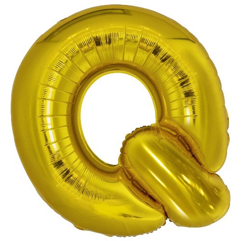 Foto van Amscan letterballon q folie 86 cm goud