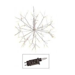 Foto van Verlichte vuurwerk bol/lichtbollen - hangdecoratie - 40 cm - 96 leds - kerstverlichting figuur