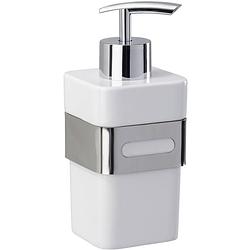 Foto van Wenko zeepdispenser premium plus 340 ml 7 x 9 x 15,5 cm rvs/abs