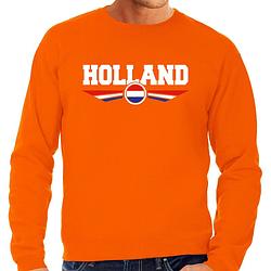 Foto van Nederlands elftal / holland supporter sweater oranje voor heren m - feesttruien