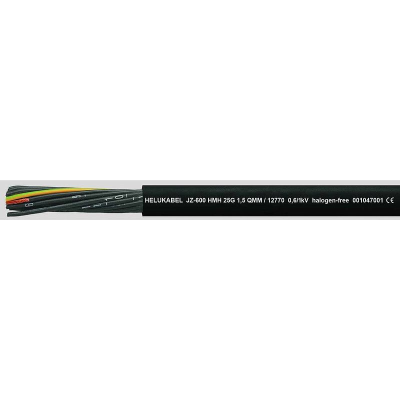 Foto van Helukabel jz-500 hmh stuurstroomkabel 2 x 0.75 mm² zwart 12735-1000 1000 m