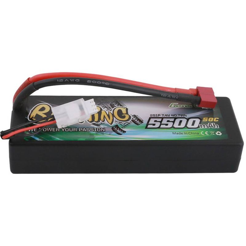 Foto van Gens ace lipo accupack 7.4 v 5500 mah aantal cellen: 2 50 c box hardcase t-stekkersysteem