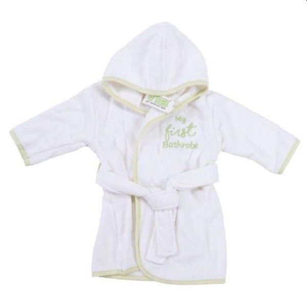 Foto van Vib badjas my first bathrobe wit-mint