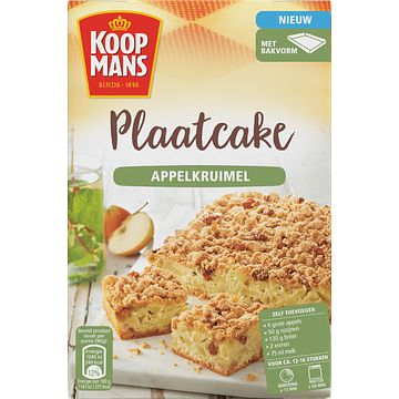 Foto van Koopmans plaatcake appelkruimel bakmix 450g bij jumbo