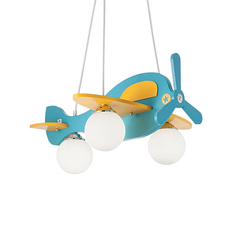 Foto van Ideal lux - avion - hanglamp - metaal - e14 - blauw