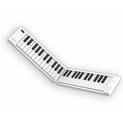 Foto van Carry-on piano 49 touch white opvouwbare piano 49 toetsen