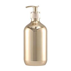 Foto van Casa di elturo navulbare fles met pomp - goud - 500ml - voor shampoo, conditioner of bodywash