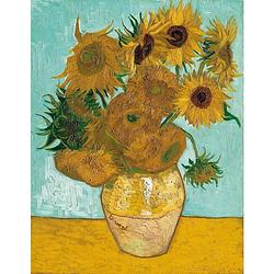 Foto van Vincent van gogh - vase mit sonnenblumen kunstdruk 70x90cm