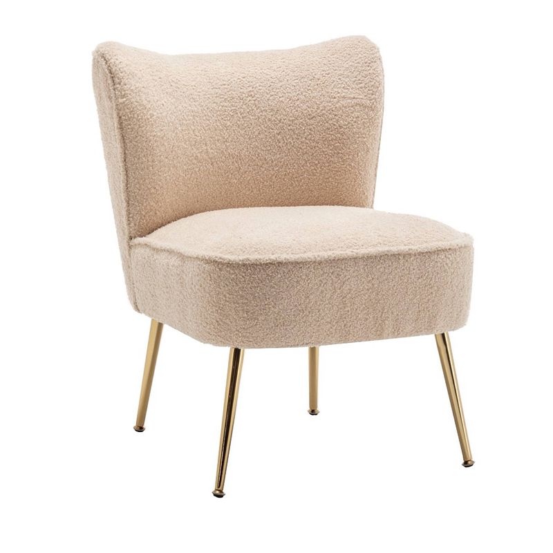 Foto van Fauteuil zitbank 1 persoons teddy beige stoel