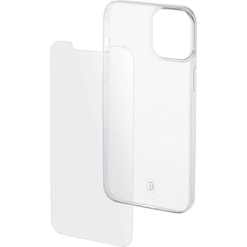 Foto van Cellularline cellularline backcover apple iphone 13 mini transparant