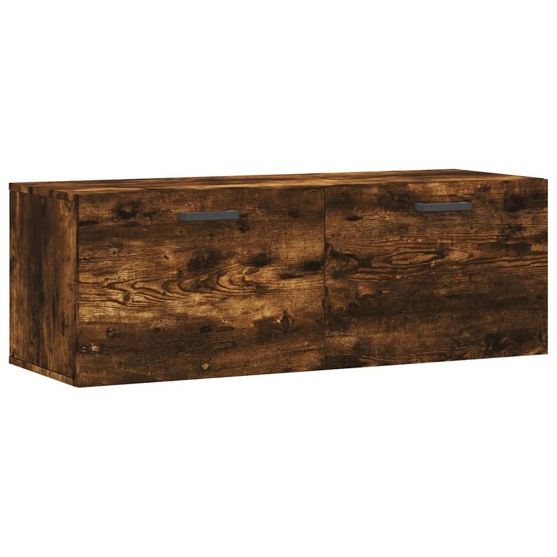 Foto van Vidaxl wandkast 100x36,5x35 cm bewerkt hout gerookt eikenkleurig