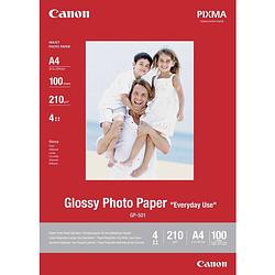 Foto van Canon pack van 1 glanzend foto-inkjetpapier 210 g / m2 - gp-501 - a4 - 100 vellen