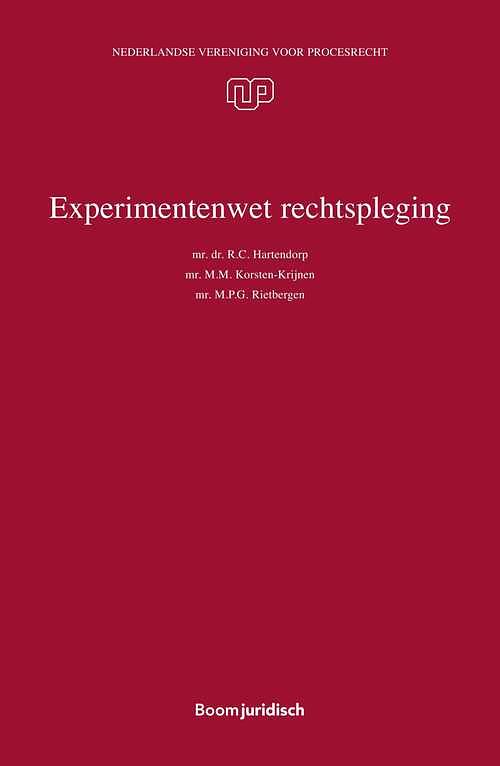 Foto van Experimentenwet rechtspleging - m.m. korsten-krijnen - ebook (9789054546177)