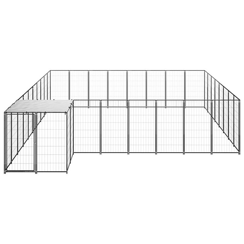 Foto van Infiori hondenkennel 20,57 m² staal zwart